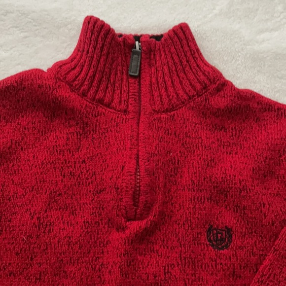 Chaps red mock zip sweater - Picture 2 of 4